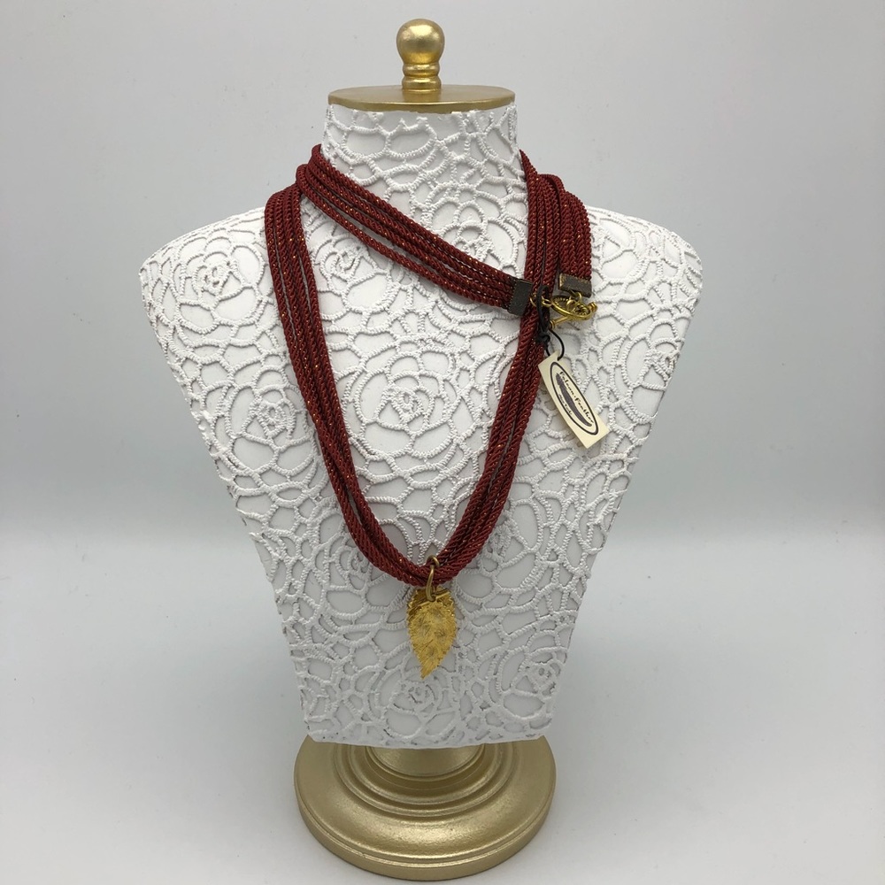 Falcon Feather Rope Necklace made in NYC